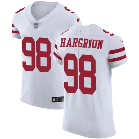 elite 49ers #98 Javon Hargrave White Men's Stitched NFL Vapor Untouchable Elite Jersey