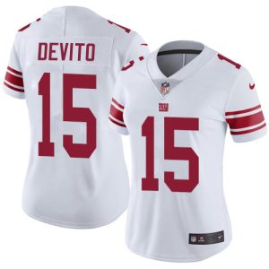 cheap Giants #15 Tommy DeVito White Women's Stitched NFL Vapor Untouchable Limited Jersey