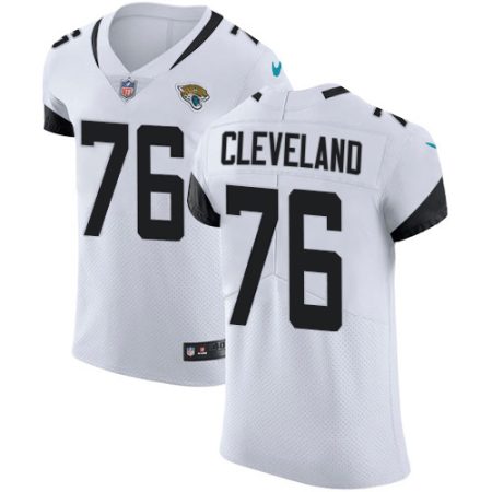 Jaguars #76 Ezra Cleveland White Men's Stitched NFL Vapor Untouchable Elite Jersey