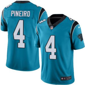 panthers #4 eddy pineiro blue alternate men's stitched nfl vapor untouchable limited cheap jersey