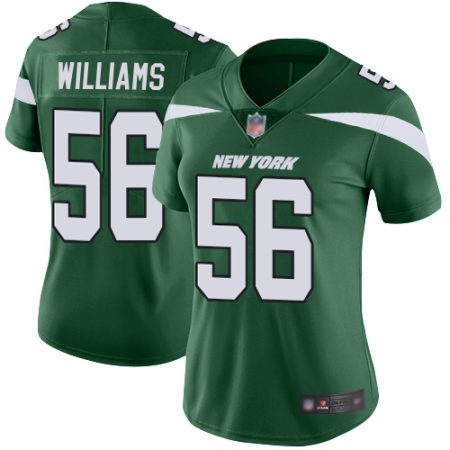 Jets #56 Quincy Williams Green Team Color Women's Stitched NFL Vapor Untouchable Limited Jersey