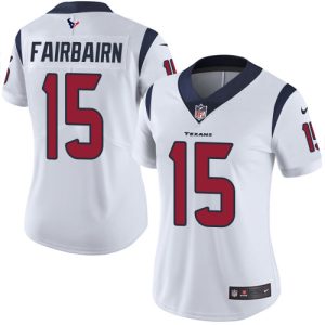 cheap Texans #15 Ka'imi Fairbairn White Women's Stitched NFL Vapor Untouchable Limited Jersey