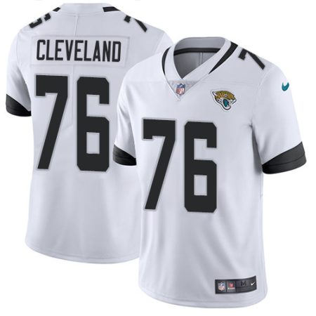 jaguars #76 ezra cleveland white men's stitched nfl vapor untouchable limited elite jersey