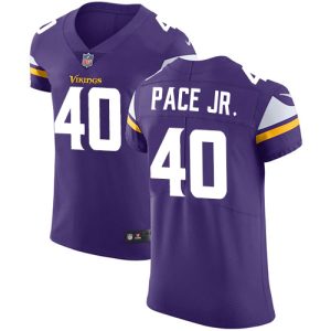 cheap Vikings #40 Ivan Pace Jr. Purple Team Color Men's Stitched NFL Vapor Untouchable Elite Jersey