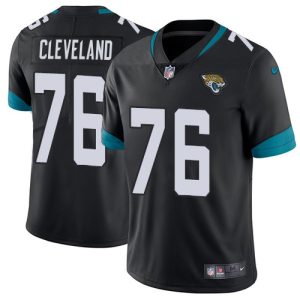 jaguars #76 ezra cleveland black team color youth stitched nfl vapor untouchable limited elite jersey