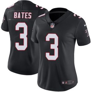 Falcons #3 Jessie Bates Black Alternate Stitched Women's NFL Vapor Untouchable Limited Jersey