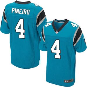 panthers #4 eddy pineiro blue alternate men's stitched nfl new elite cheap jersey