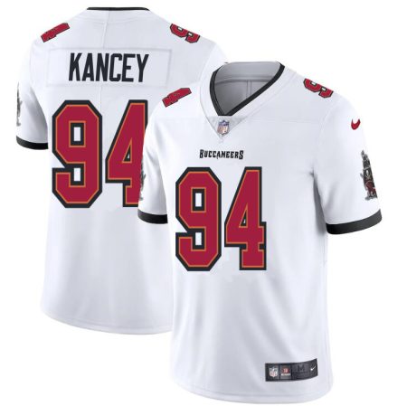 elite Tampa Bay Buccaneers #94 Calijah Kancey Youth White Vapor Limited Jersey