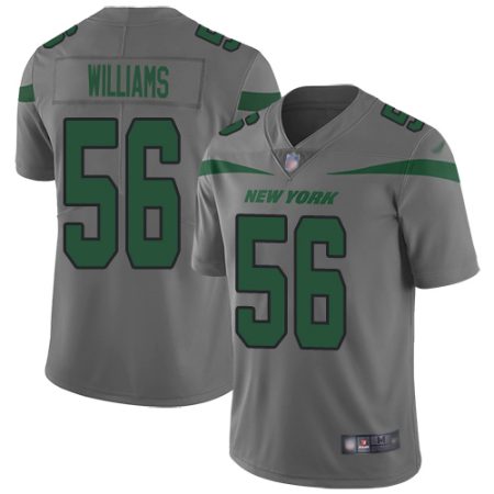 wholesale Jets #56 Quincy Williams Gray Youth Stitched NFL Limited Inverted Legend Jersey