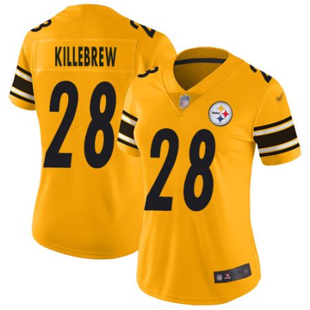 elite Steelers #28 Miles Killebrew Gold Women's Stitched NFL Limited Inverted Legend Jersey