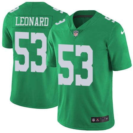 cheap Eagles #53 Shaquille Leonard Green Men's Stitched NFL Limited Rush Jersey