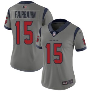 cheap Texans #15 Ka'imi Fairbairn Gray Women's Stitched NFL Limited Inverted Legend Jersey