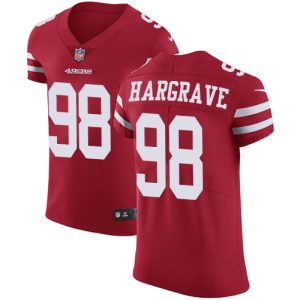 49ers #98 Javon Hargrave Red Team Color Men's Stitched NFL Vapor Untouchable Elite Jersey