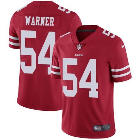 49ers #54 Fred Warner Red Team Color Youth Stitched NFL Vapor Untouchable Limited Jersey