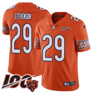 Bears #29 Tyrique Stevenson Orange Youth Stitched NFL Limited Rush 100th Season Jersey