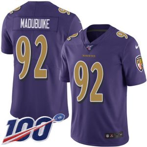 ravens #92 justin madubuike purple youth stitched nfl limited rush 100th season cheap jersey