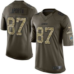 lions #87 sam laporta green men's stitched nfl limited 2015 salute to service wholesale jersey