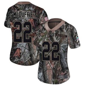 Chiefs #22 Trent McDuffie Camo Women's Stitched NFL Limited Rush Realtree Jersey