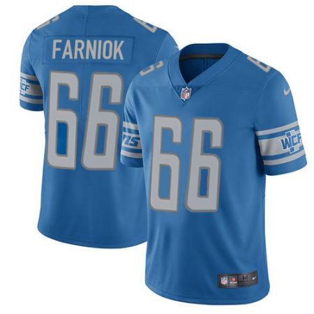 lions #66 matt farniok blue team color youth stitched nfl vapor untouchable limited wholesale jersey