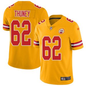 Chiefs #62 Joe Thuney Gold Youth Stitched NFL Limited Inverted Legend Jersey