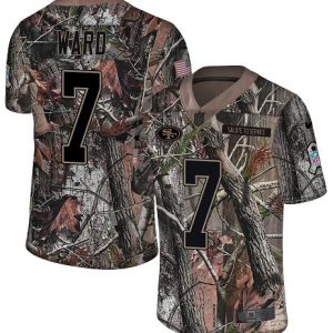 49ers #7 Charvarius Ward Camo Men's Stitched NFL Limited Rush Realtree Jersey