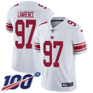 giants #97 dexter lawrence white youth stitched nfl 100th season vapor untouchable limited wholesale jersey