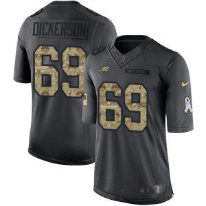 Eagles #69 Landon Dickerson Black Men's Stitched NFL Limited 2016 Salute to Service Jersey