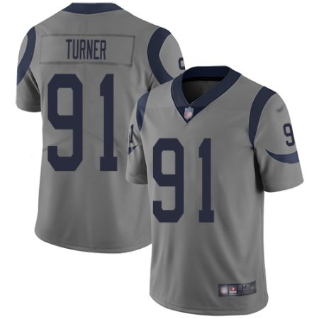 Rams #91 Kobie Turner Gray Youth Stitched NFL Limited Inverted Legend Jersey