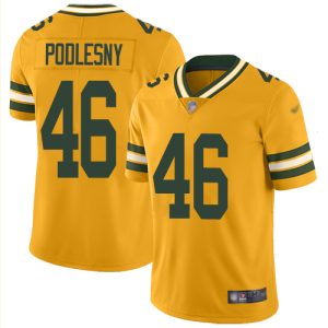 Packers #46 Jack Podlesny Gold Youth Stitched NFL Limited Inverted Legend Jersey