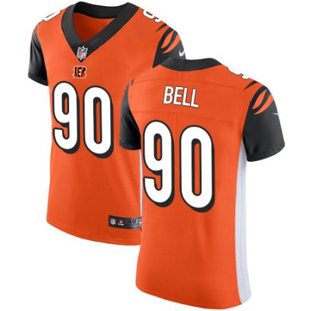 bengals #90 travis bell orange alternate men's stitched nfl new elite cheap jersey