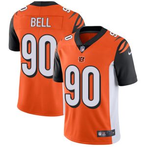 Bengals #90 Travis Bell Orange Alternate Youth Stitched NFL Vapor Untouchable Limited Jersey