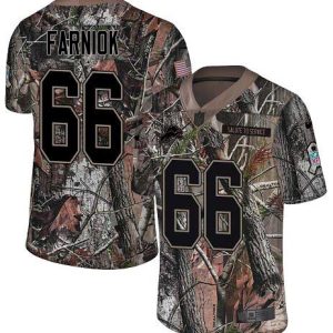 Lions #66 Matt Farniok Camo Men's Stitched NFL Limited Rush Realtree Jersey