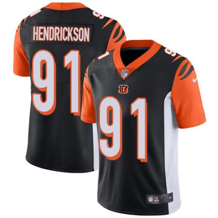 cheap Bengals #91 Trey Hendrickson Black Team Color Youth Stitched NFL Vapor Untouchable Limited Jersey