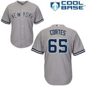 Yankees #65 Nestor Cortes Grey New Cool Base Stitched MLB Jersey