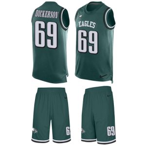 Eagles #69 Landon Dickerson Green Team Color Men's Stitched NFL Limited Tank Top Suit Jersey