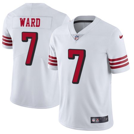 wholesale 49ers #7 Charvarius Ward White Rush Men's Stitched NFL Vapor Untouchable Limited Jersey