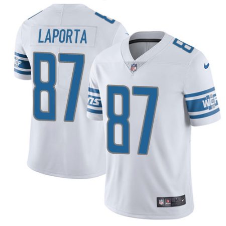 lions #87 sam laporta white youth stitched nfl vapor untouchable limited cheap jersey