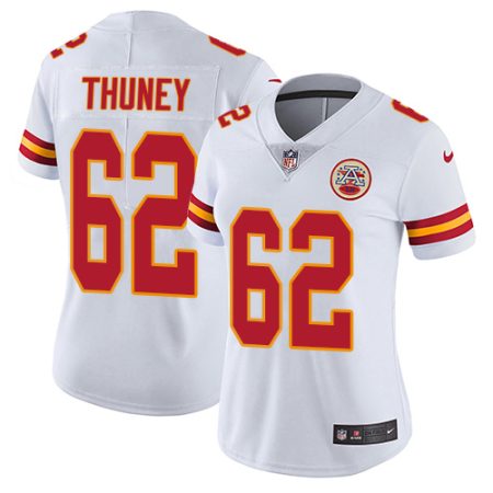 Chiefs #62 Joe Thuney White Women's Stitched NFL Vapor Untouchable Limited Jersey