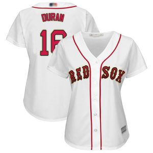 Red Sox #16 Jarren Duran White Home Women's Stitched MLB Jersey