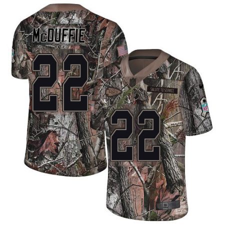 cheap Chiefs #22 Trent McDuffie Camo Men's Stitched NFL Limited Rush Realtree Jersey