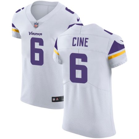 vikings #6 lewis cine white men's stitched nfl new elite cheap jersey