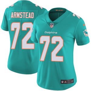 Dolphins #72 Terron Armstead Aqua Green Team Color Women's Stitched NFL Vapor Untouchable Limited Jersey