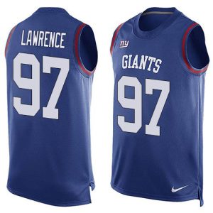 Giants #97 Dexter Lawrence Royal Blue Team Color Men's Stitched NFL Limited Tank Top Jersey