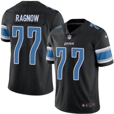 lions #77 frank ragnow black youth stitched nfl limited rush elite jersey