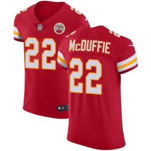 Chiefs #22 Trent McDuffie Red Team Color Men's Stitched NFL Vapor Untouchable Elite Jersey