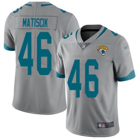 Jaguars #46 Ross Matiscik Silver Youth Stitched NFL Limited Inverted Legend Jersey