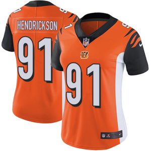 Bengals #91 Trey Hendrickson Orange Alternate Women's Stitched NFL Vapor Untouchable Limited Jersey