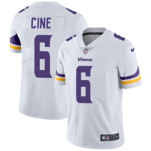 wholesale Vikings #6 Lewis Cine White Men's Stitched NFL Vapor Untouchable Limited Jersey