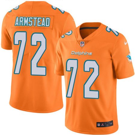 elite Dolphins #72 Terron Armstead Orange Men's Stitched NFL Limited Rush Jersey