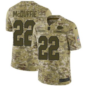 chiefs #22 trent mcduffie camo men's stitched nfl limited 2018 salute to service cheap jersey